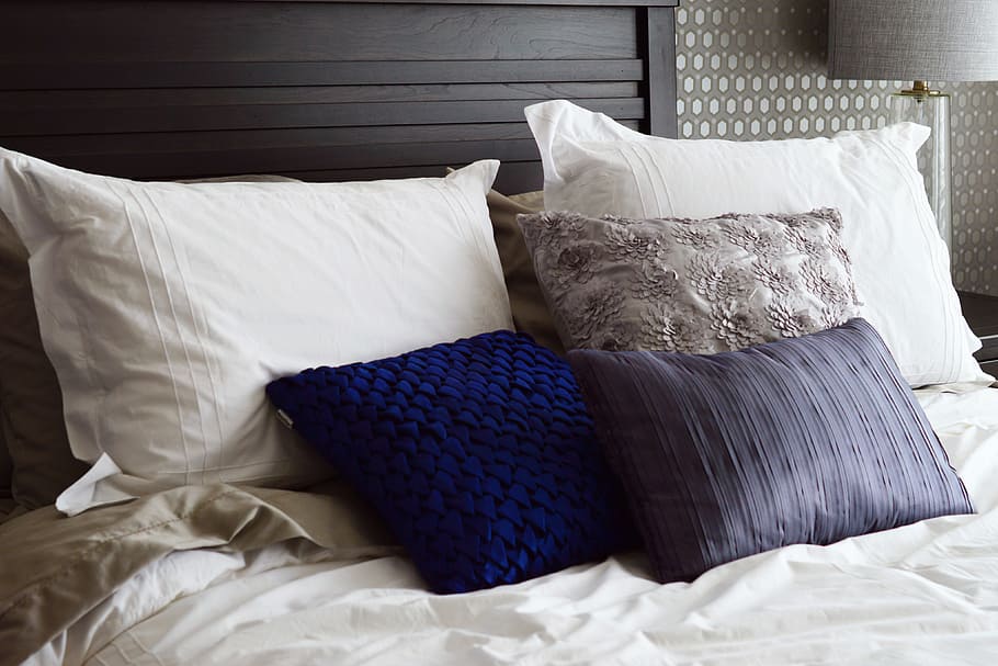 Bedroom Pillows, various, home, house, interior, interiors, furniture HD wallpaper
