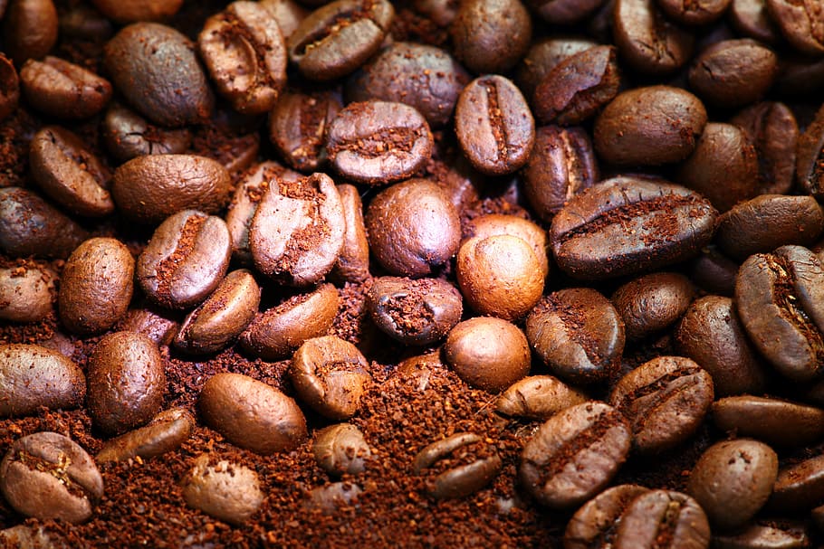 bean, background, macro, pattern, food, drink, dark, photography HD wallpaper