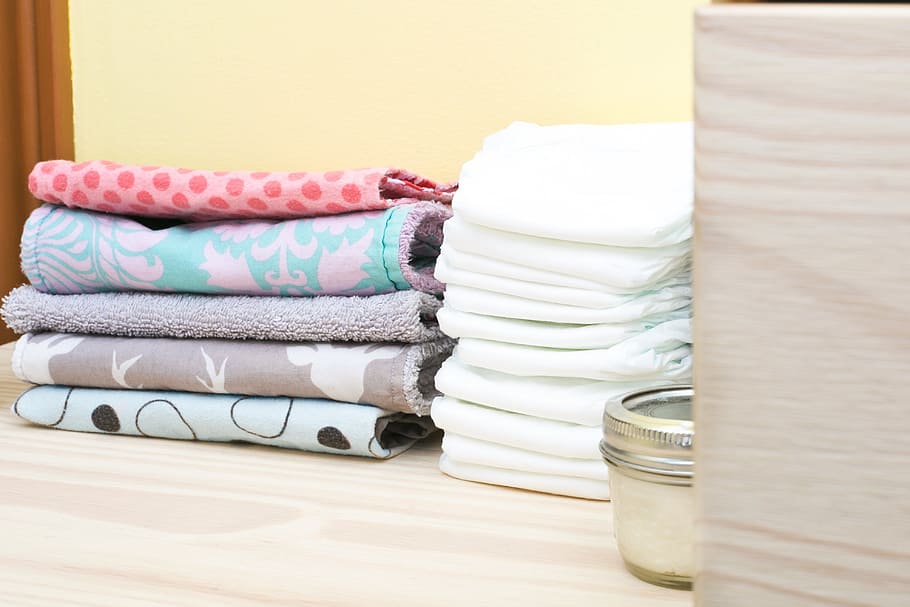Baby Nursery Supplies Photo, Room, stack, indoors, no people HD wallpaper