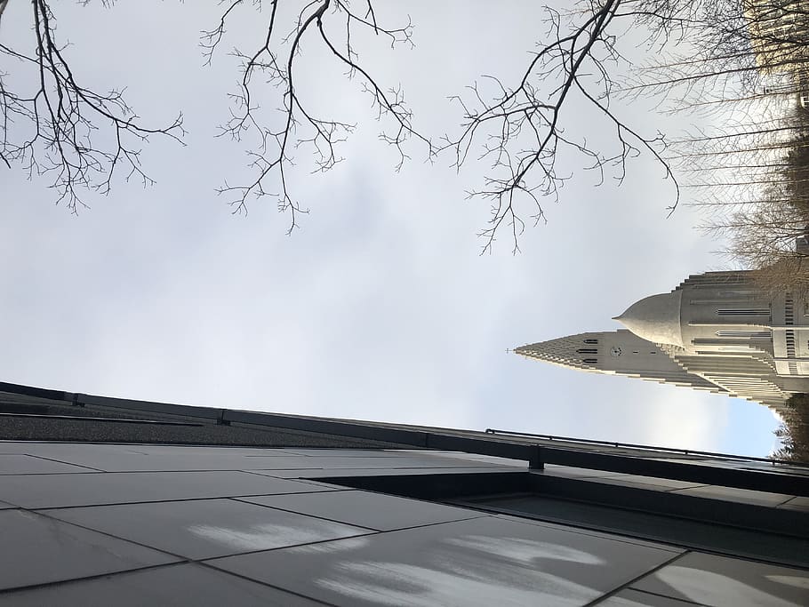 tower, architecture, spire, steeple, building, office building HD wallpaper