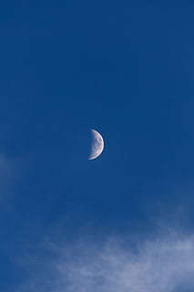 Photo Of Moon, android wallpaper, atmosphere, daylight, iphone wallpaper HD wallpaper