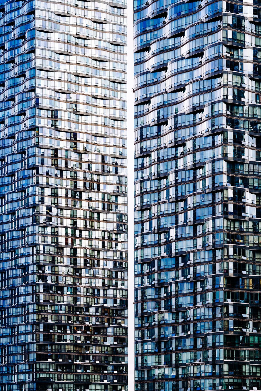 black glass-panel building collage, building exterior, built structure HD wallpaper