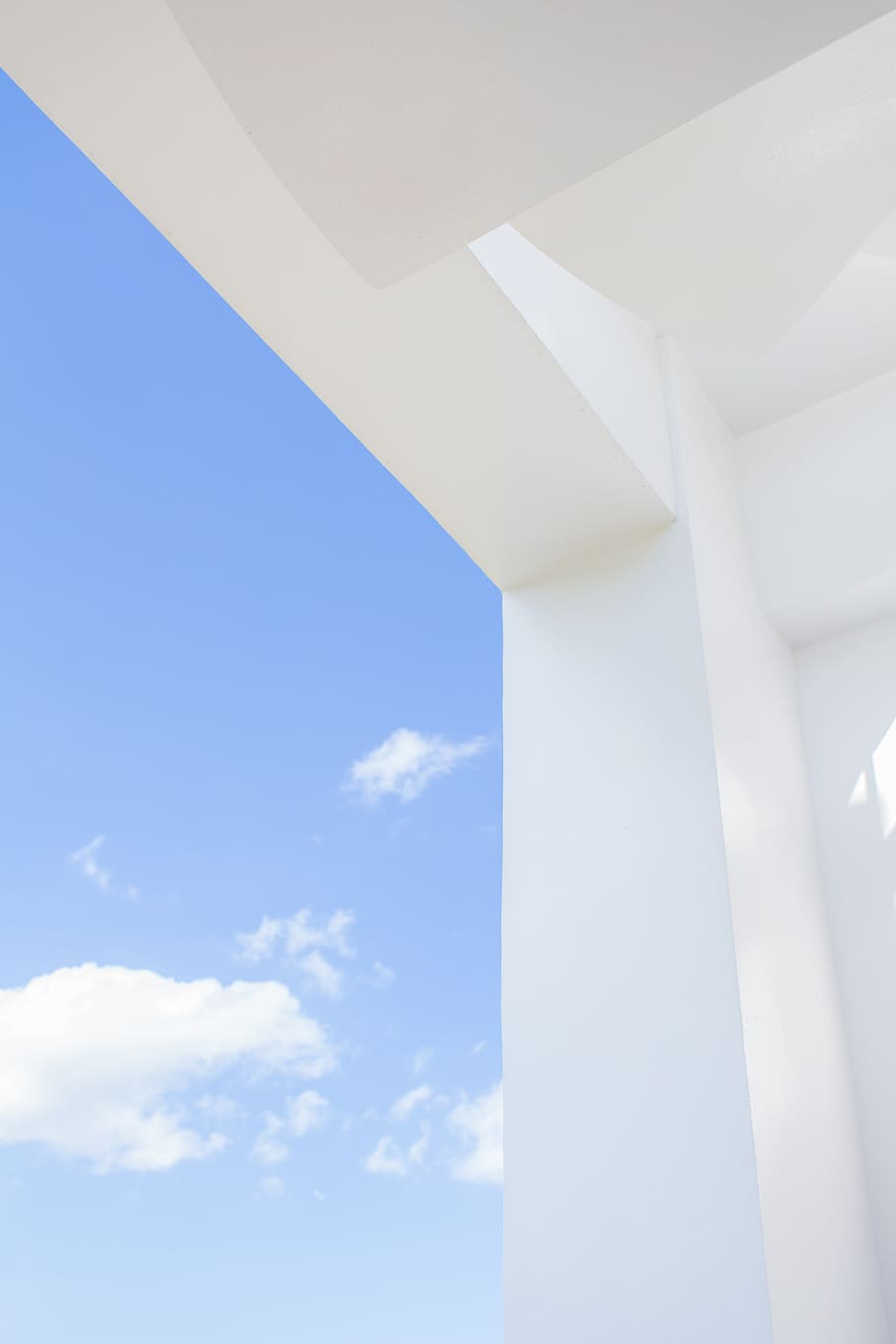 White Clouds, 4k wallpaper, architecture, atmosphere, background HD wallpaper