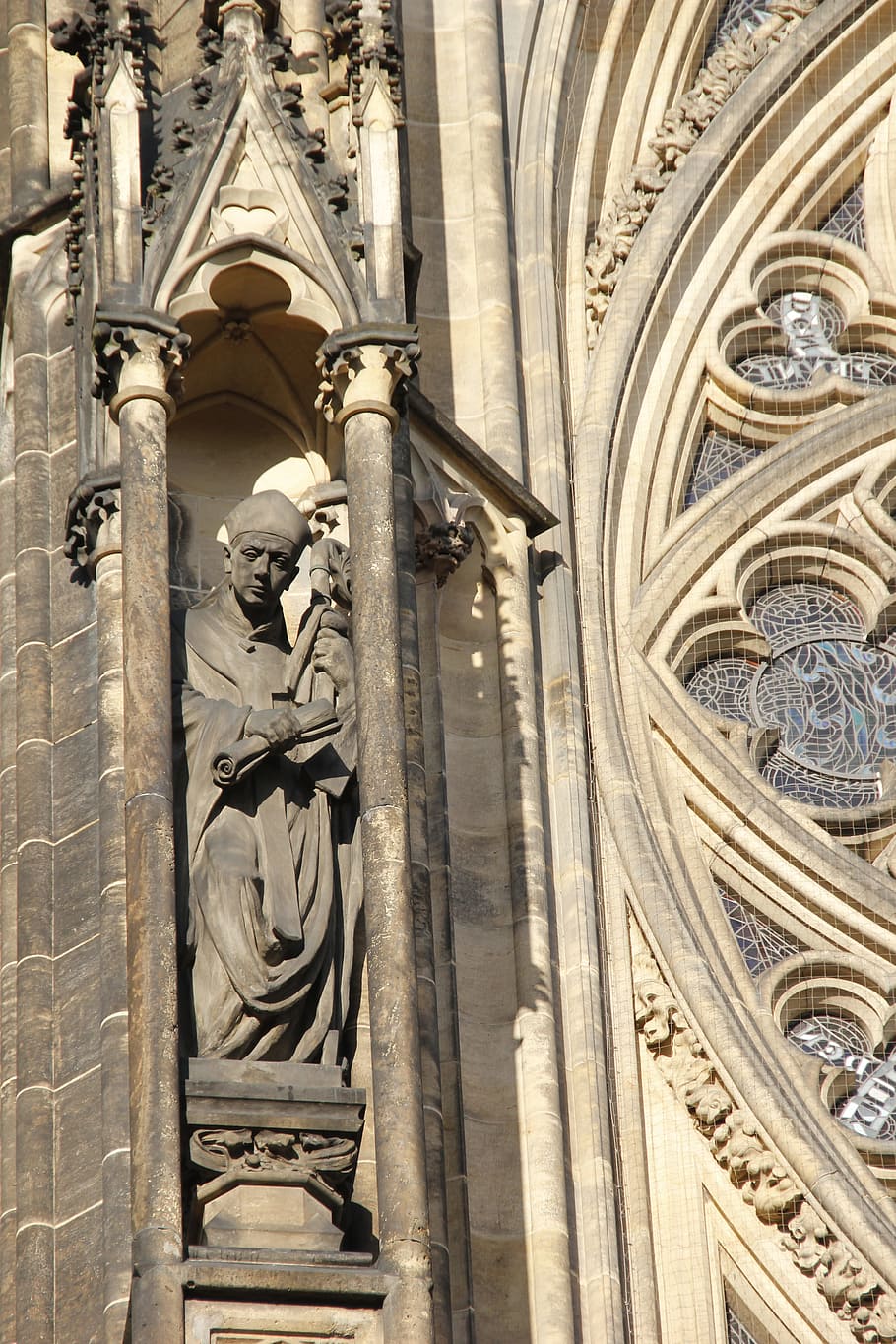 st, vitus, cathedral, prague, castle, czech, exterior, europe HD wallpaper