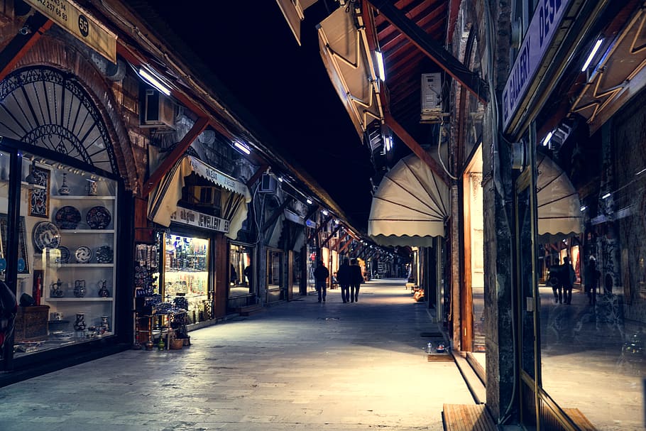 turkey, istanbul, closed, shops, closed shop, bazar, urban, HD wallpaper
