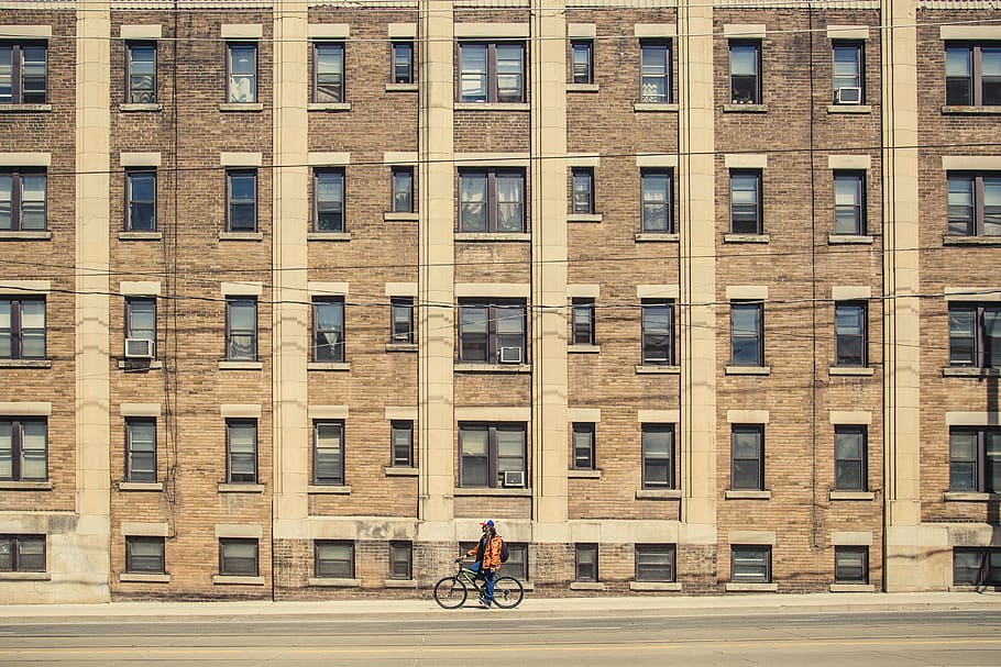 building, architecture, windows, apartment, city, street, road HD wallpaper