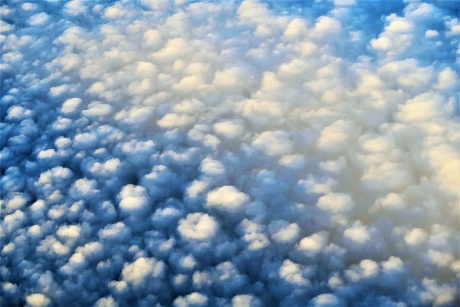 sky, atmosphere, nature, clouds, landscape, air, blue, solar HD wallpaper