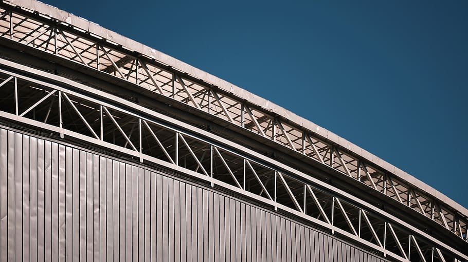 brown concrete building, hangar, beijing, office building, architecture HD wallpaper