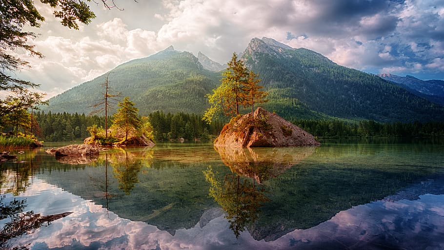 Body Of Water, daylight, germany, landscape, mountain, nature HD wallpaper