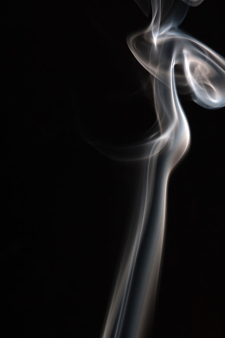smoke, background, black, white, graphic, hot, isolated, curve HD wallpaper