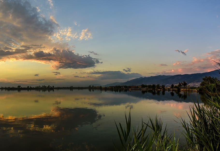 Photography Of Body Of Water , dawn, nature, reflection, sky HD wallpaper