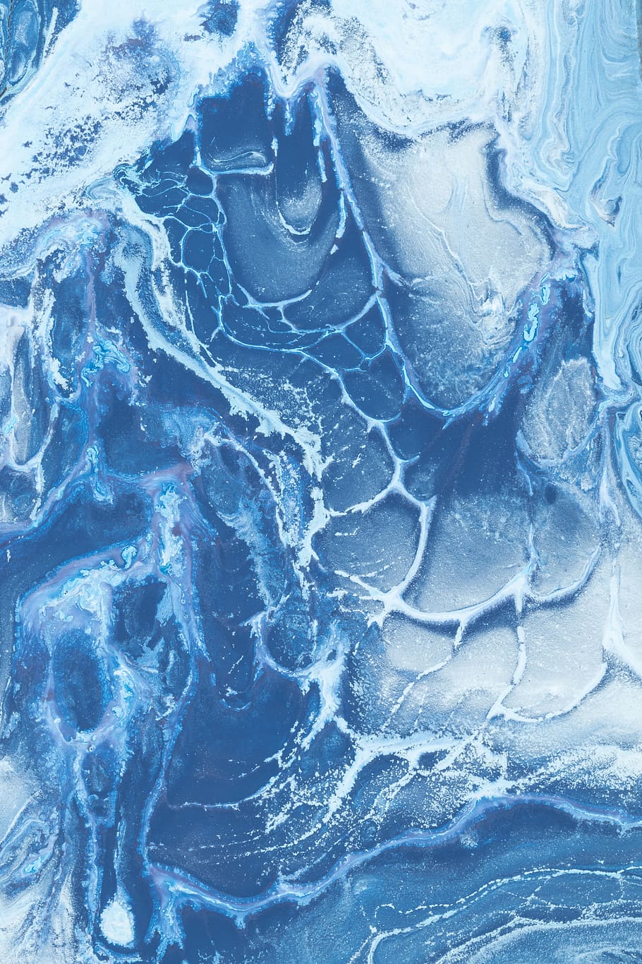 blue painting, water, nature, backgrounds, no people, full frame HD wallpaper