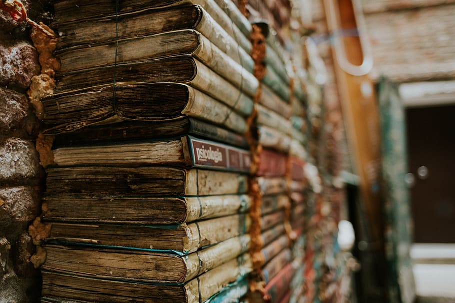 book, old, aged, decay, antique, pages, bookshop, library, retro, HD wallpaper