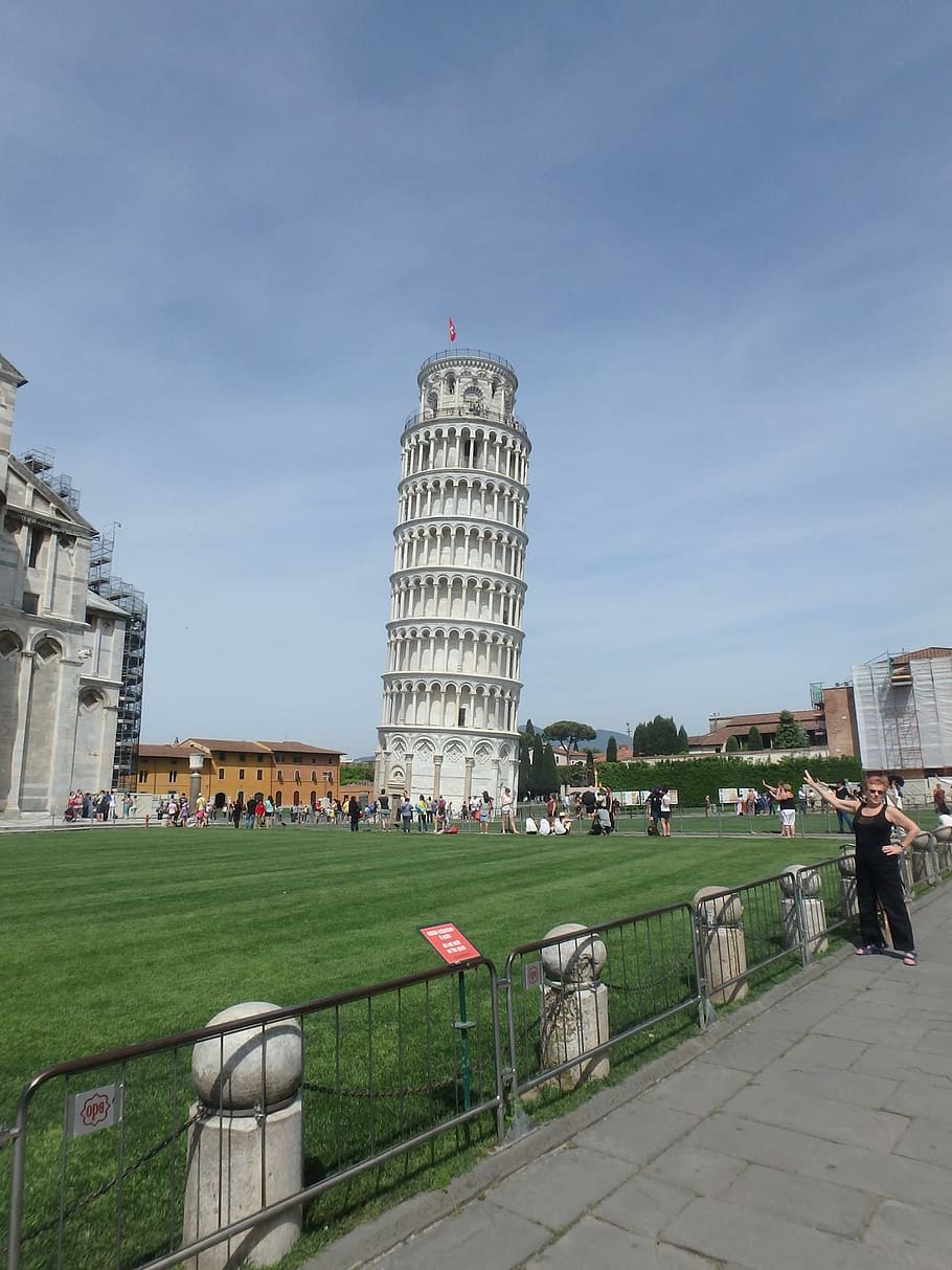 italy, leaning tower, architecture, building exterior, sky HD wallpaper