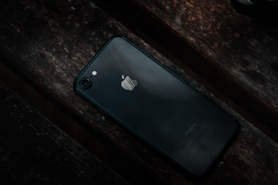 Photo of iPhone on Brown Surface, cell phone, device, electronic HD wallpaper