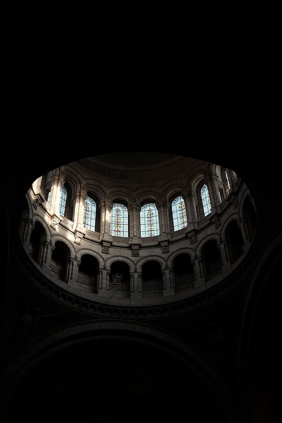 brown concrete dome building, architecture, built structure, indoors HD wallpaper
