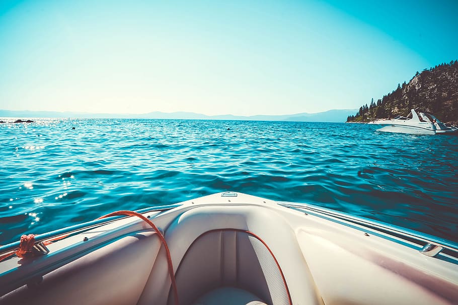 Lake Tahoe, nature, boat, boating, boats, lakes, water, nautical vessel, HD wallpaper