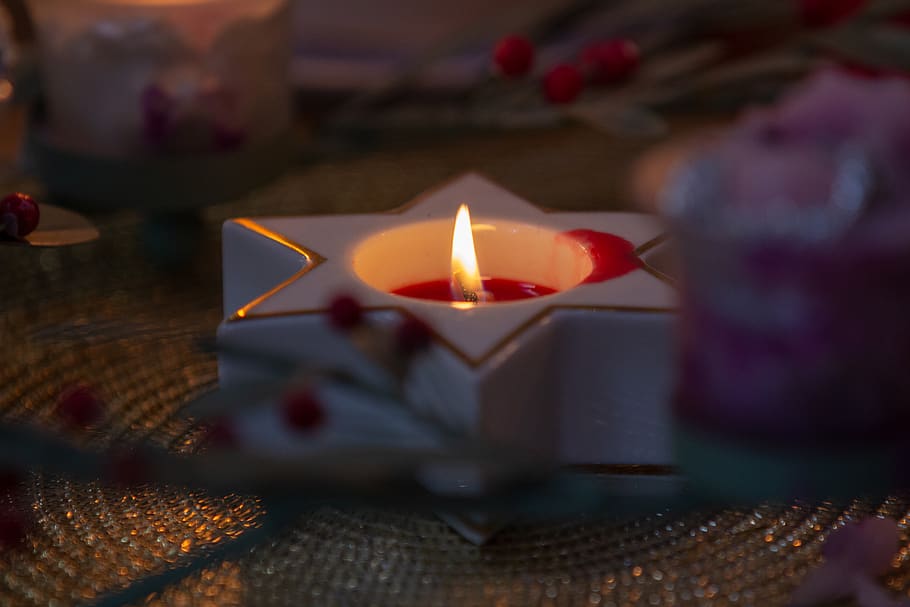 candle, christmas, flame, burning, fire, fire - natural phenomenon HD wallpaper