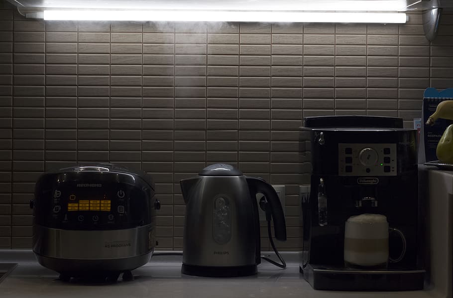 kitchen, tea, coffee, technology, indoors, no people, communication HD wallpaper