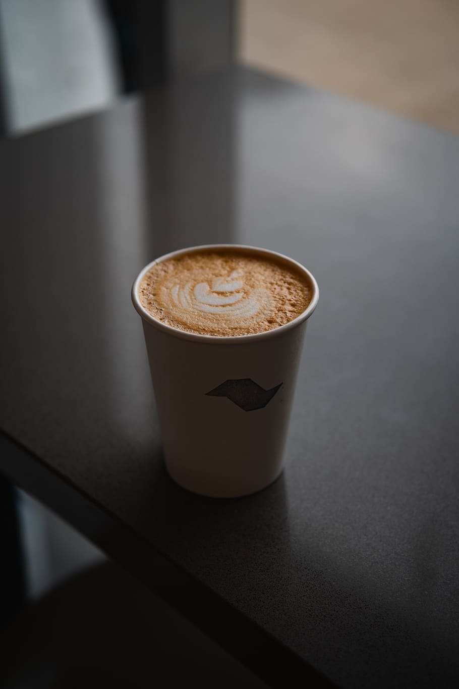 coffee in disposable cup, latte, beverage, coffee cup, drink HD wallpaper