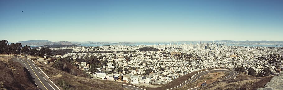 san francisco, twin peaks, united states, october, travel, bay area, HD wallpaper