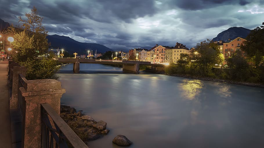 bridges, rivers, currents, sky, water, architecture, built structure HD wallpaper
