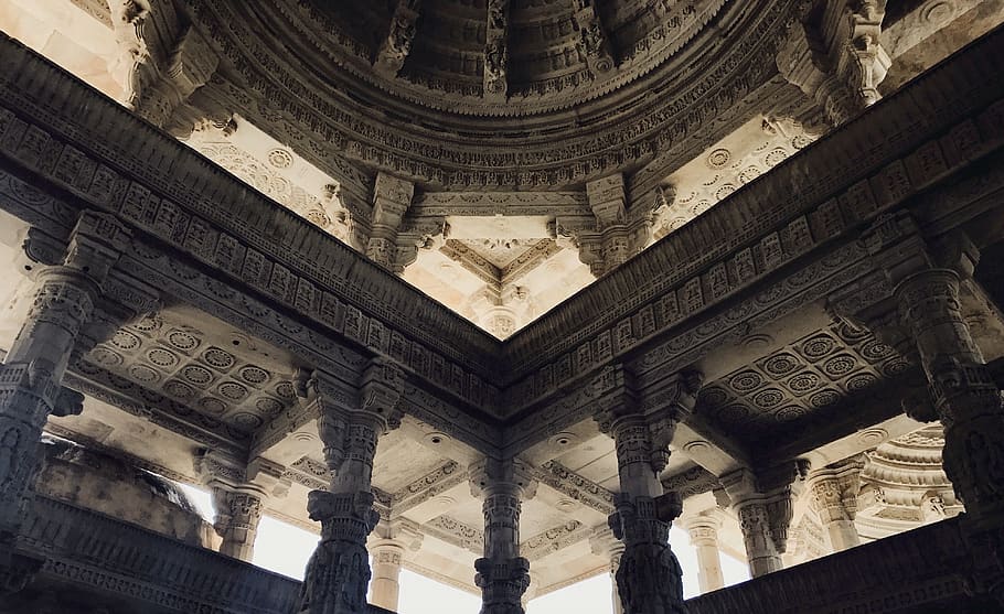 india, ranakpur, engravings, domes, culture, travel, architecture HD wallpaper