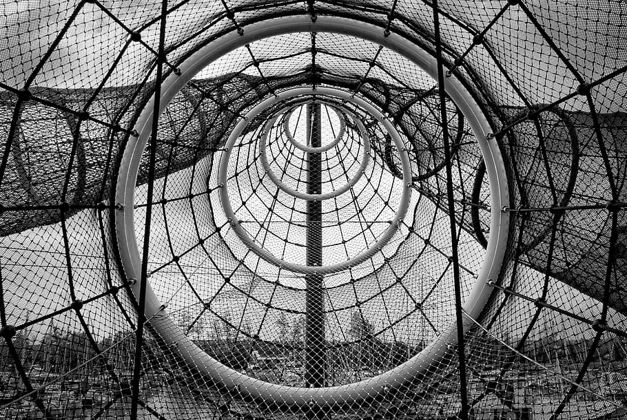 structure, texture, black and white, fish net, lauwersoog, pattern HD wallpaper