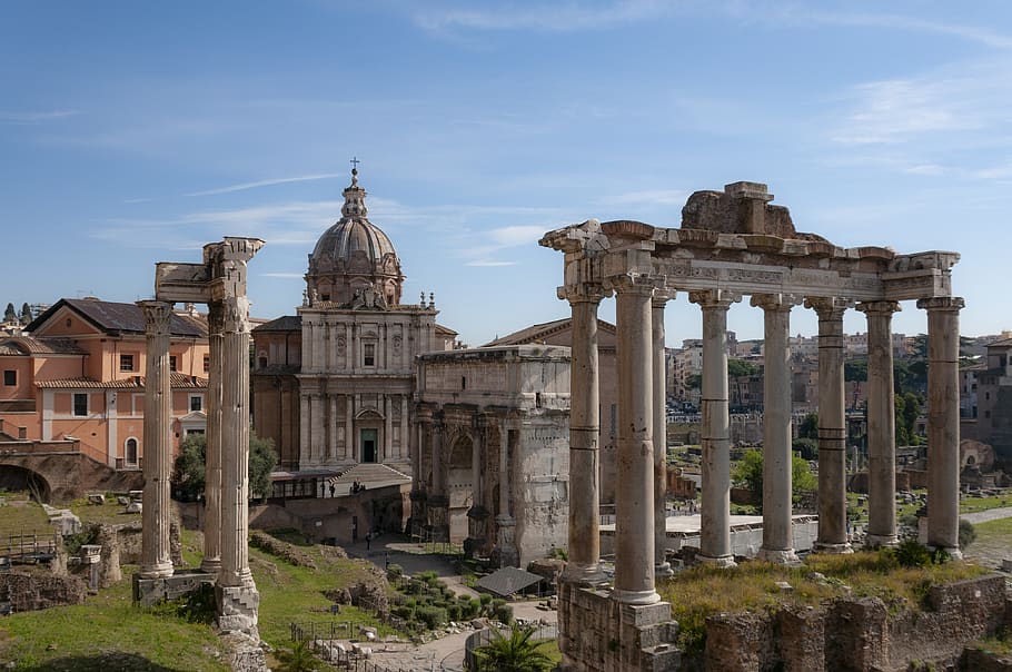 HD wallpaper: italy, rome, architecture, travel, europe, city, statue ...