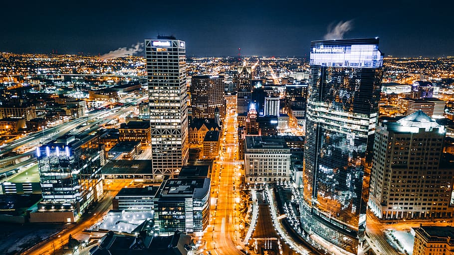 high-rise building, city, building exterior, architecture, built structure HD wallpaper