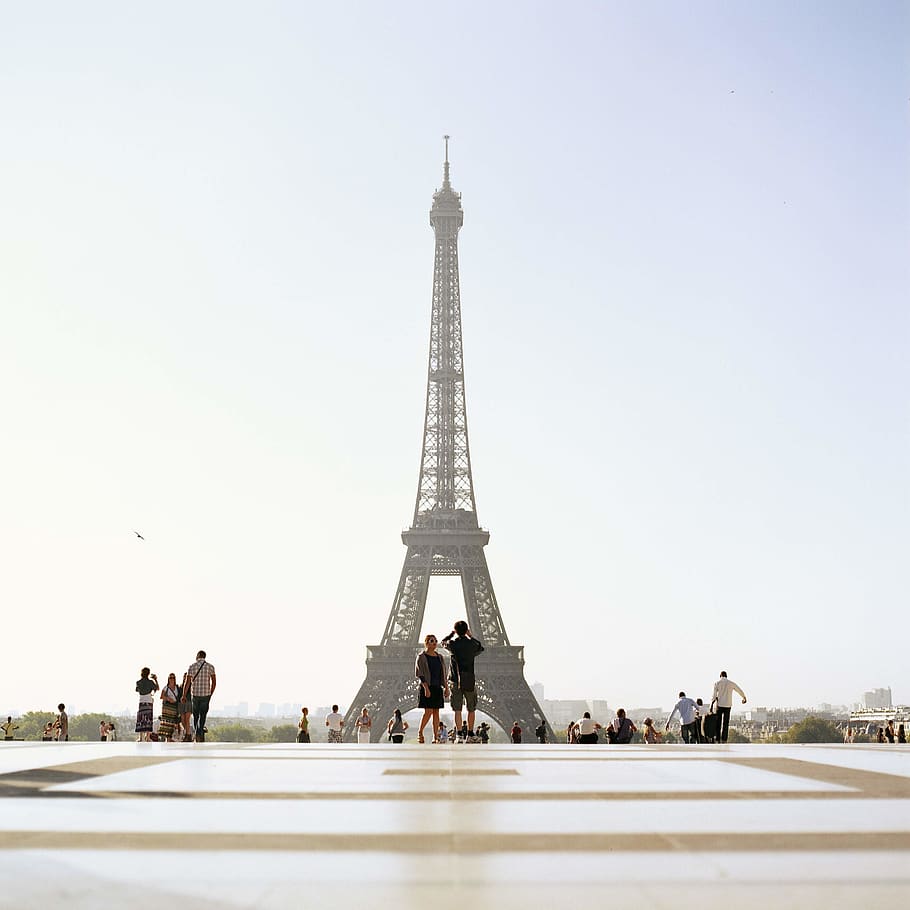 Eiffel Tower, Paris, sky, architecture, travel destinations, city HD wallpaper