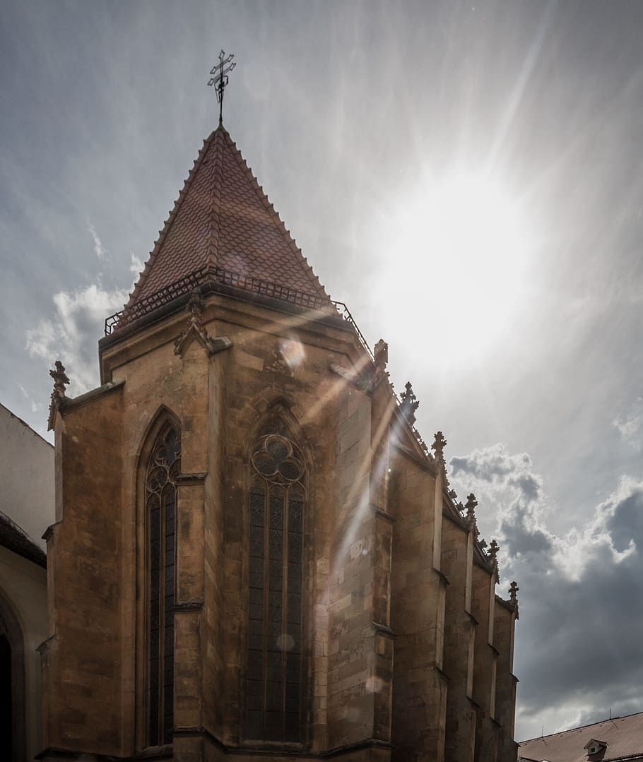 Brown Concrete Cathedral, arches, architecture, building, church HD wallpaper