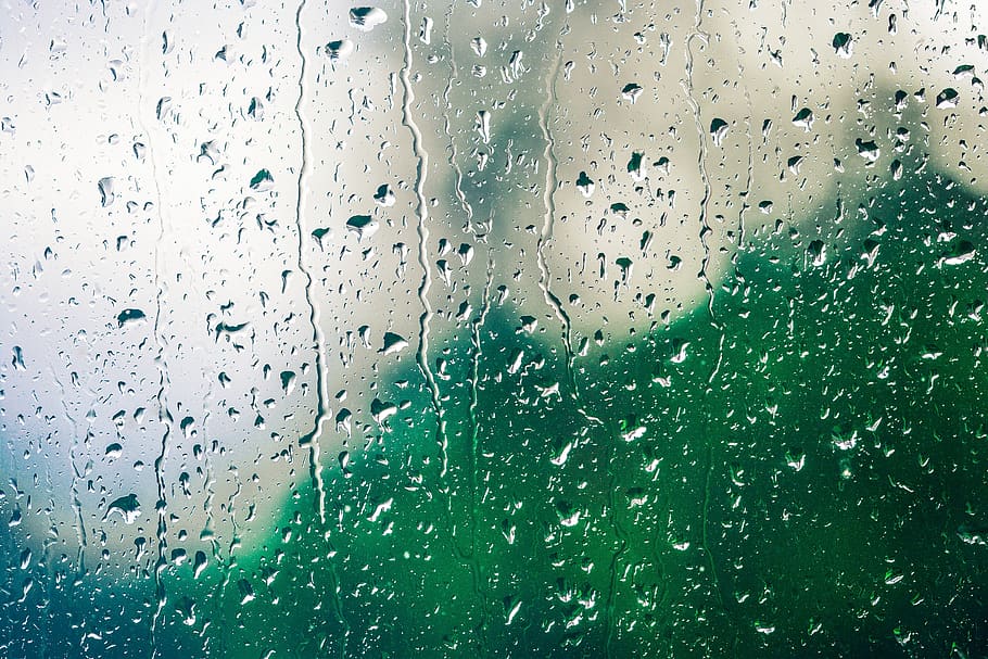 Glass Panel Covered With Sprinkle of Water, dew, rain, raindrops HD wallpaper