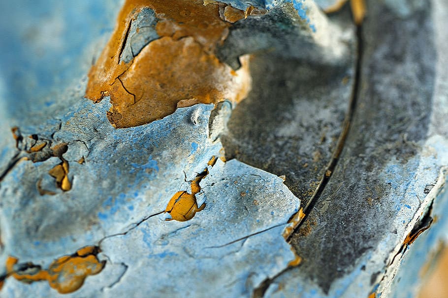 fire hydrant, rust, rusted, rusting, chipped paint, yellow HD wallpaper