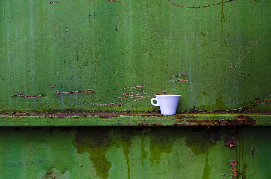 green, coffee, mug, green color, no people, day, wood - material HD wallpaper