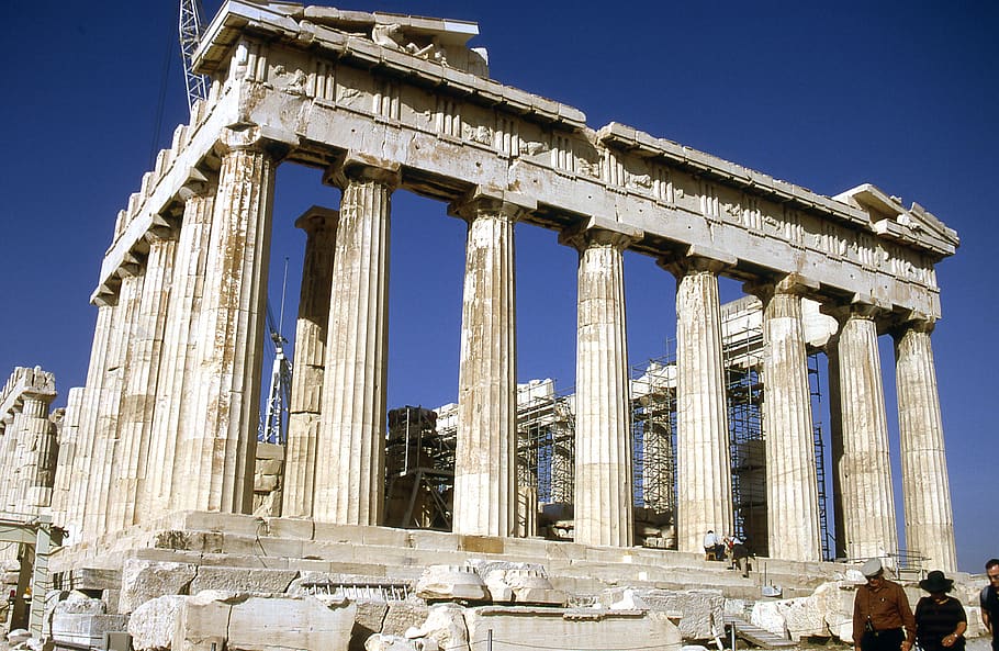 greece, athens, acropolis, architecture, built structure, architectural column HD wallpaper