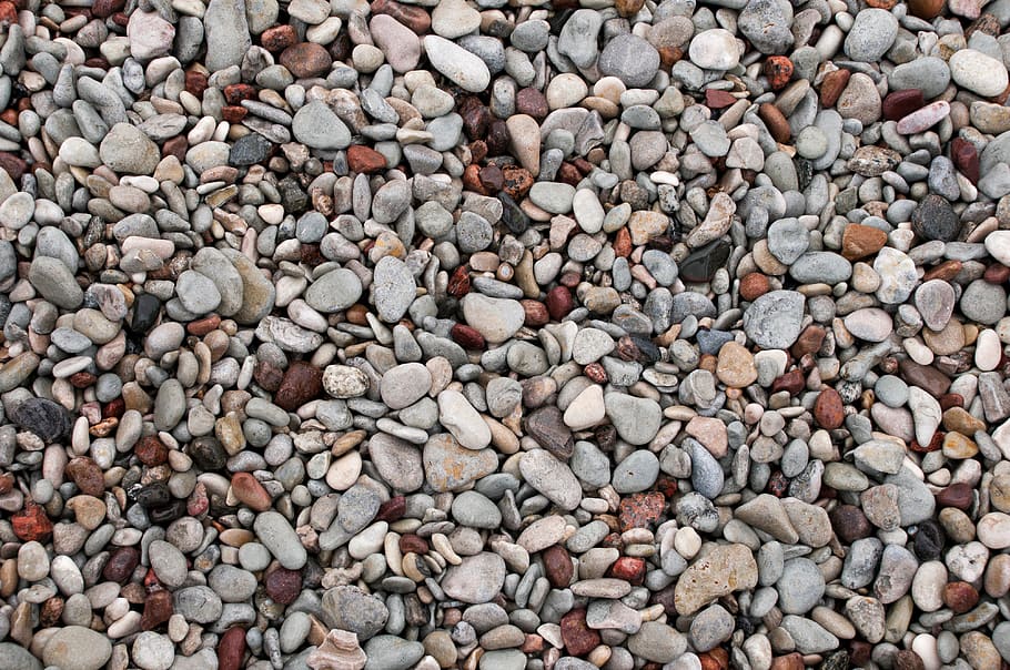pebble, stone, rocks, nature, coast, stone - object, full frame HD wallpaper