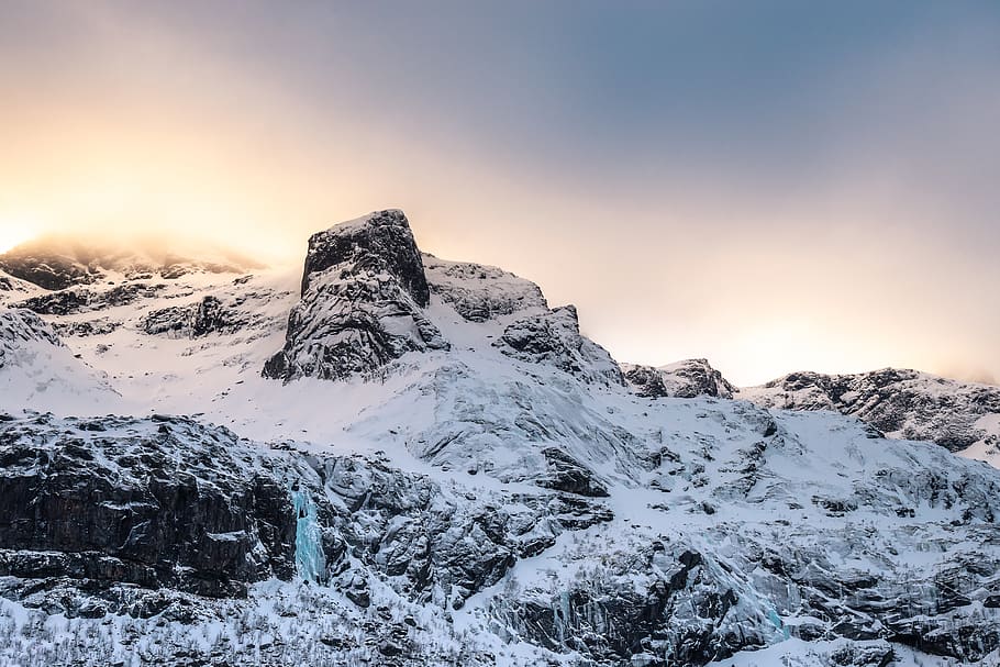 white snow, cold temperature, winter, sky, mountain, scenics - nature HD wallpaper