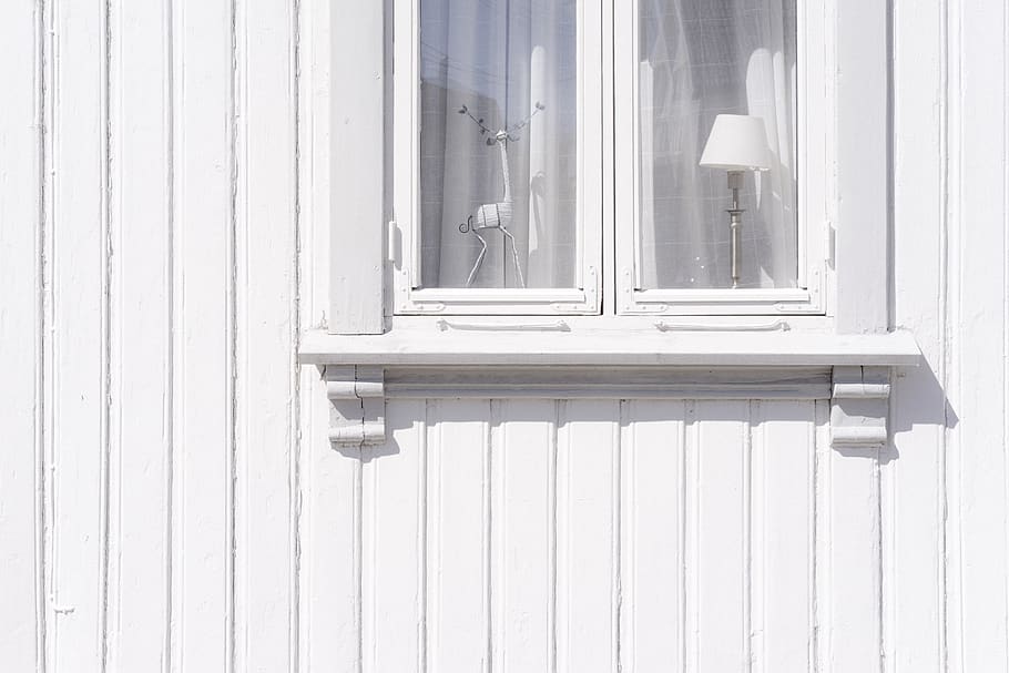 architecture, house, home, white, walls, window, lines, lampshade HD wallpaper