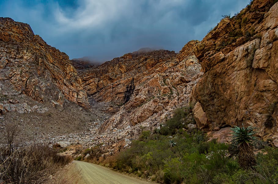 mountains, path, nature, landscape, trail, away, hiking, grass HD wallpaper