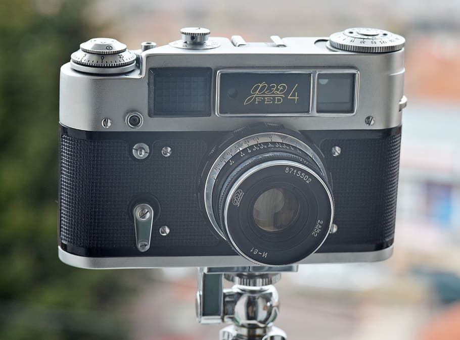 vintage, retro, camera, analog, film, photography, lens, antique HD wallpaper