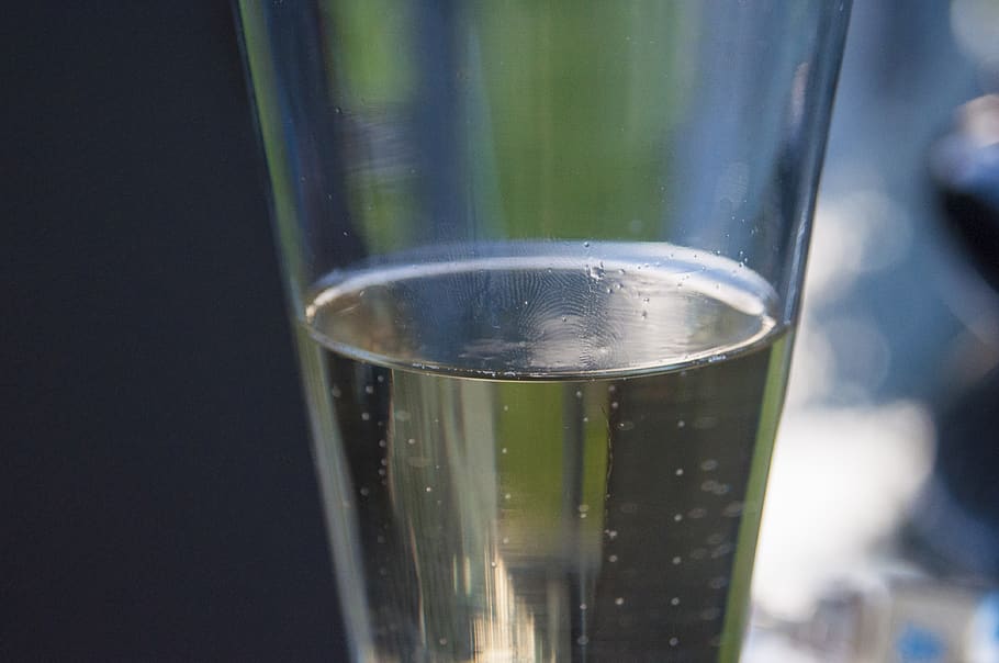 bubbles, glass, macro, close-up, drink, sparkling, food and drink HD wallpaper