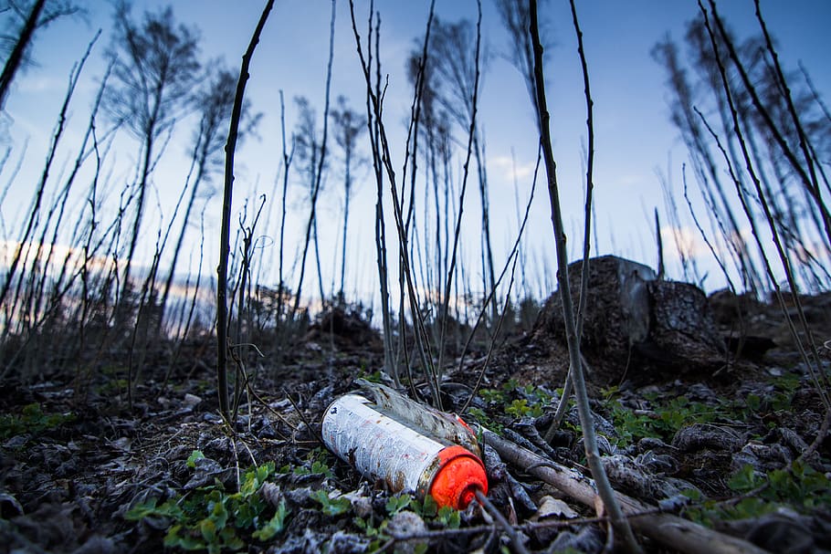 pollution, can, earth, save, forest, toxic, spray, cut, bottle HD wallpaper
