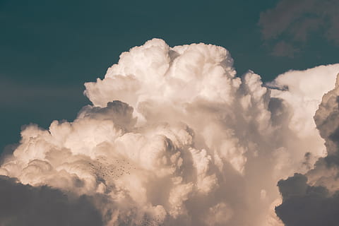 Photo of Fully Clouds, 4k wallpaper, atmosphere, cloud formation HD wallpaper
