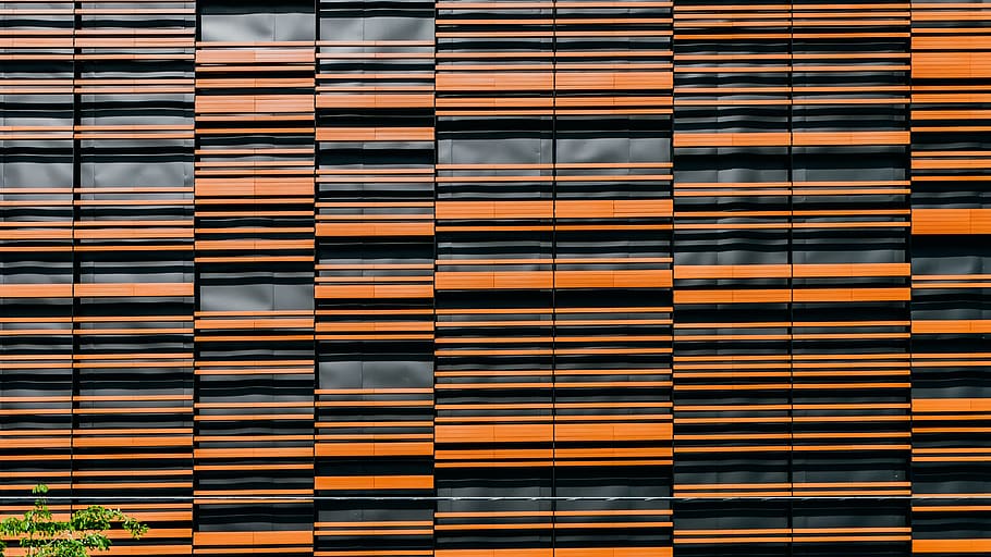 orange, wall, pattern, art, full frame, architecture, building exterior HD wallpaper