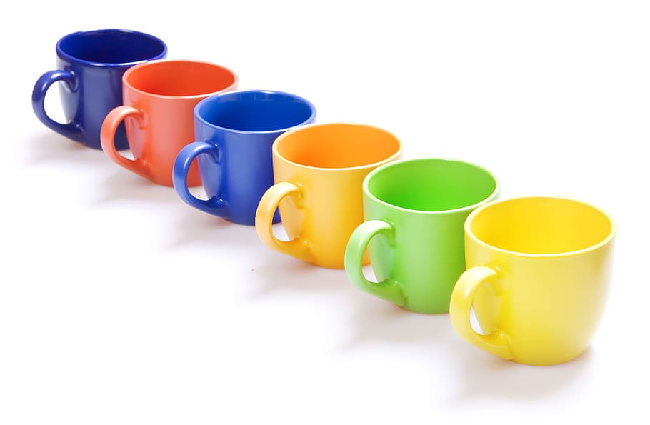 cup, cups, white, isolated, nobody, copy, view, coffee, beverage HD wallpaper