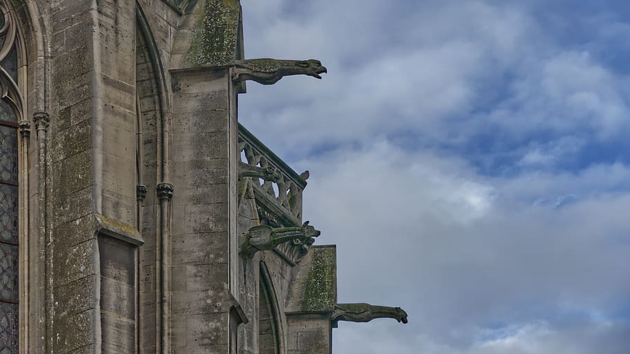monument, sculpture, statue, art, france, meaux, cathédrale saint-étienne de meaux HD wallpaper