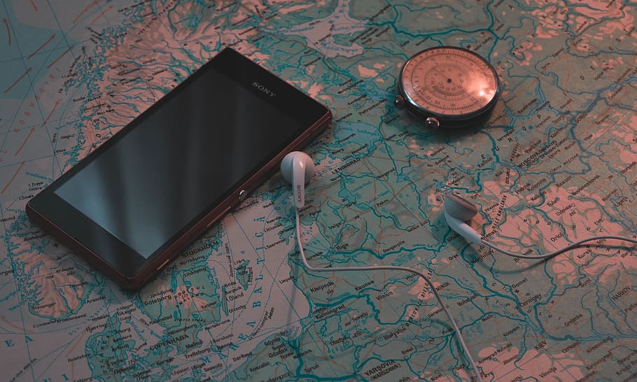 adventure, adventurer, clock, denmark, europe, gps, headphones HD wallpaper
