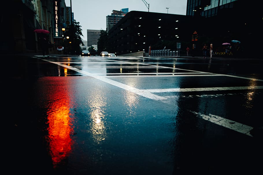 black asphalt road, city, architecture, building exterior, built structure HD wallpaper