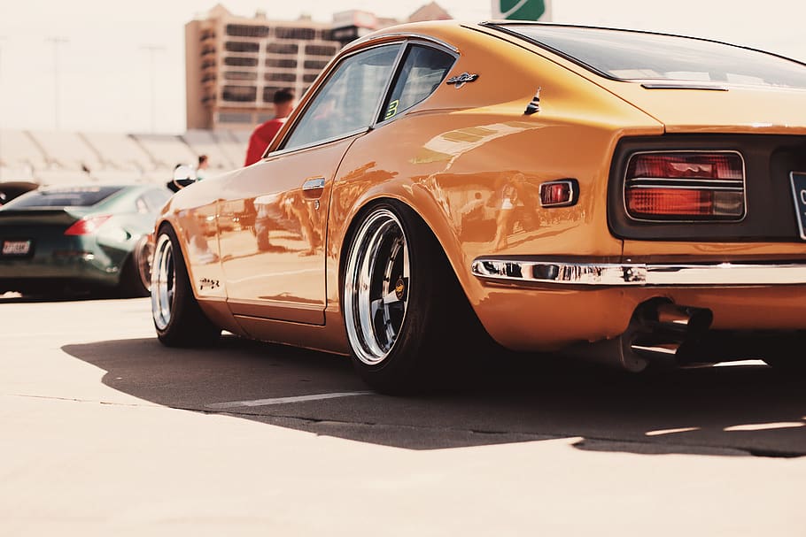 brown coupe, mode of transportation, car, motor vehicle, land vehicle HD wallpaper